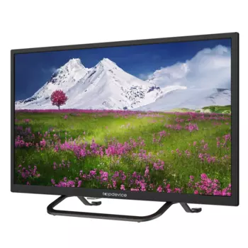 Телевизор 24" Topdevice TDTV24BS02H_BK, 1366x768, HDMIx3, USBx2, WiFi, Smart TV, черный (TDTV24BS02H_BK)