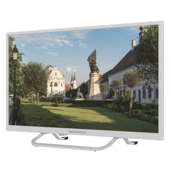 Телевизор 24" Topdevice TDTV24BS02H_WE, 1366x768, HDMIx3, USBx2, WiFi, Smart TV, белый (TDTV24BS02H_WE)