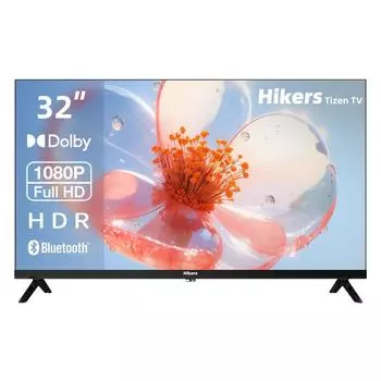 Телевизор 32" Hikers 32HTF01, 1920x1080, HDMIx3, USBx2, WiFi, Smart TV, черный (32HTF01)