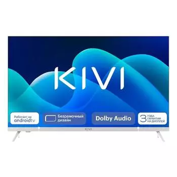 Телевизор 32" Kivi M32HD70W, 1366x768, DVB-T /T2 /C, HDMIx3, USBx2, WiFi, Smart TV, белый (KIV-M32HD70W) (РФ)