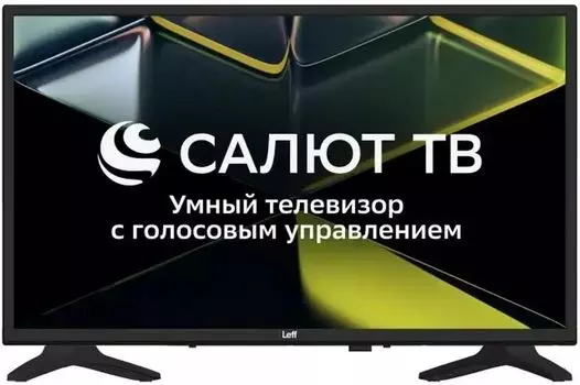 Телевизор 32" Leff 32H690T, 1366x768, DVB-T /T2 /C, HDMIx2, USBx2, WiFi, Smart TV, черный (32H690T)