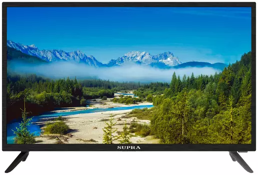 Телевизор 32" Supra STV-LC32ST0045W, HD, 1366x768, DVB-T /T2 /C, HDMIx3, USBx2, WiFi, Smart TV, черный