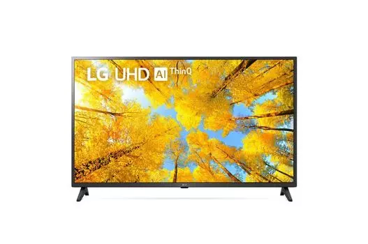 Телевизор 43" LG 43UQ75006LF, 3840x2160, DVB-T /T2 /C, HDMIx2, USBx1, WiFi, Smart TV, черный (43UQ75006LF.ADGG)