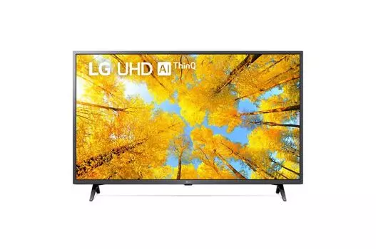 Телевизор 43" LG 43UQ76003LD, 4K, 3840x2160, DVB-T /T2 /C, HDMIx2, USBx1, WiFi, Smart TV, темный металлик (43UQ76003LD)