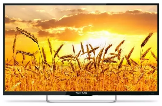 Телевизор 43" Polarline 43PU11TC-SM, 4K, 3840x2160, DVB-T /T2 /C, HDMIx3, USBx2, WiFi, Smart TV, черный