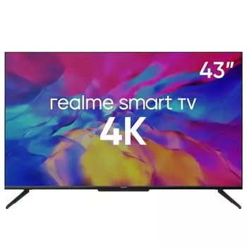 Телевизор 43" Realme RMV2004, 3840x2160, DVB-T /T2 /C, HDMIx3, USBx1, WiFi, Smart TV, черный (Realme TV 43_RMV2004_Black)