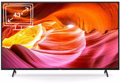Телевизор 43" Sony KD-43X75K, 3840x2160, HDMIx3, USBx2, WiFi, Smart TV, черный (KD-43X75K)