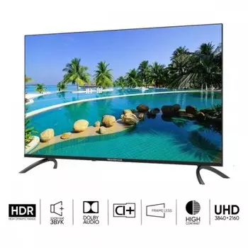 Телевизор 43" Topdevice TDTV43BS06U_BK, 3840x2160, DVB-T /T2 /C, HDMIx3, USBx2, WiFi, Smart TV, черный (TDTV43BS06U_BK)