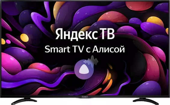 Телевизор 50" IRBIS 50U1YDX164BS2, 3840x2160, DVB-T /T2 /C, HDMIx3, USBx2, WiFi, Smart TV, черный (50U1YDX164BS2)