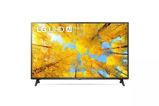 Телевизор 55" LG 55UQ75006LF.ARUB, 4K, 3840x2160, DVB-T /T2 /C, HDMIx2, USBx1, WiFi, Smart TV, черный (55UQ75006LF.ARUB)