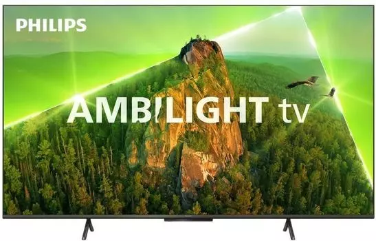 Телевизор 55" Philips 55PUS8108/60, 3840x2160, DVB-T /T2 /C, HDMIx3, USBx2, WiFi, Smart TV, серебристый (55PUS8108/60)