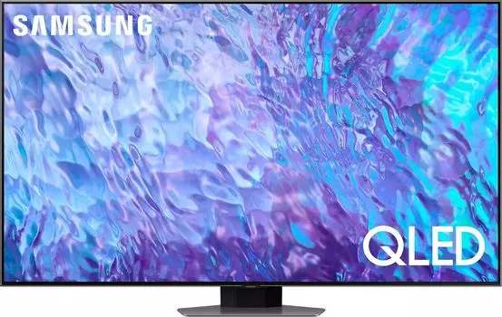Телевизор 55" Samsung Q80C, 3840x2160, HDMIx4, USBx2, WiFi, Smart TV, серебро (QE55Q80CAUXRU)