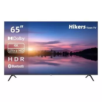 Телевизор 65" Hikers 65HTU01, 3840x2160, DVB-T /T2 /C, HDMIx3, USBx2, WiFi, Smart TV, черный (65HTU01)