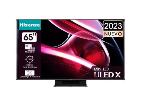 Телевизор 65" Hisense 65UXKQ, 3840x2160, DVB-T /T2 /C, HDMIx4, USBx2, WiFi, Smart TV, темно-серый (65UXKQ)