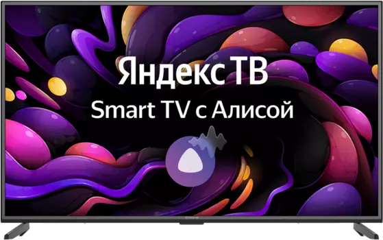 Телевизор 65" IRBIS 65U1YDX127BS2, 4K, 3840x2160, DVB-T /T2 /C, HDMIx3, USBx2, WiFi, Smart TV, черный (65U1YDX127BS2)