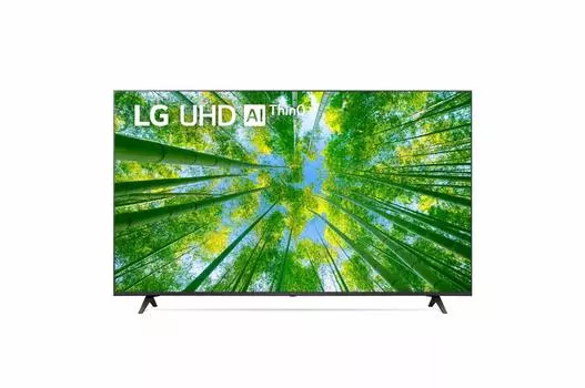 Телевизор 65" LG 65UQ80006LB, 3840x2160, DVB-T /T2 /C, HDMIx3, USBx1, WiFi, Smart TV, серый (65UQ80006LB)