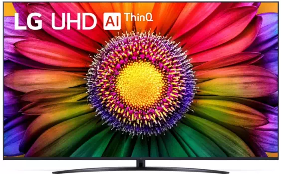 Телевизор 65" LG 65UR81006LJ, 3840x2160, DVB-T /T2 /C, HDMIx3, USBx2, WiFi, Smart TV, черный (65UR81006LJ.ARUB)