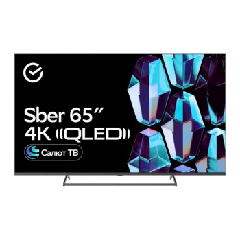 Телевизор 65" Sber SDX-65UQ5231, 3840x2160, HDMIx3, USBx2, WiFi, Smart TV, титан (SDX-65UQ5231)