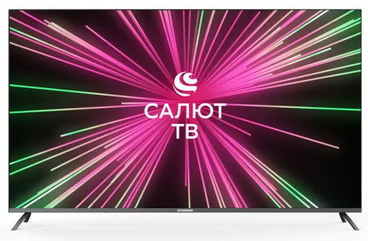 Телевизор 65" StarWind SW-LED65UB405, 4K, 3840x2160, DVB-T /T2 /C, HDMIx3, USBx2, WiFi, Smart TV, черный (SW-LED65UB405)