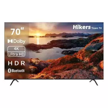 Телевизор 70" Hikers 70HTU01, 3840x2160, DVB-T /T2 /C, HDMIx3, USBx2, WiFi, Smart TV, черный (70HTU01)