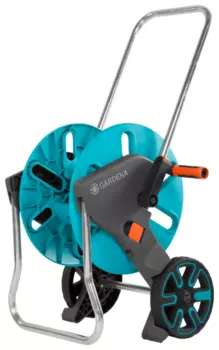 Тележка GARDENA AquaRoll M , диаметр шланга 1/2" (13 мм), вместимость 60м, без шланга, ручное сматывание (18510-20.000.00)