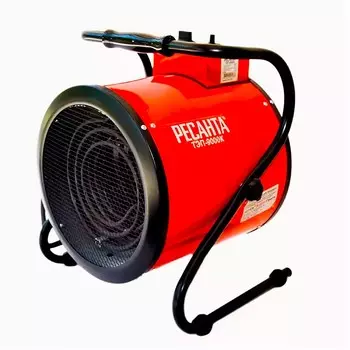 Тепловая пушка электрическая 9 кВт, 850 м/час, 380/400 В, РЕСАНТА ТЭП-9000К (67/1/6)