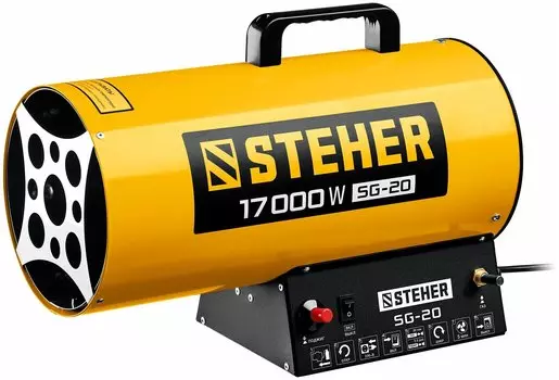 Тепловая пушка газовая 17 кВт, 350 м/час, 220/230 В, STEHER SG-20 (SG-20)