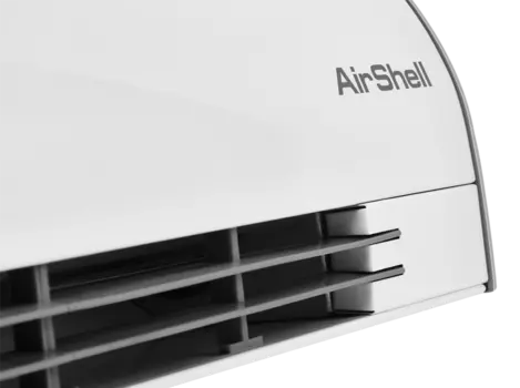 Тепловая завеса электрическая горизонтальная до 2.5м 3кВт, до 480 м/час, механическое управление, 230 В, белый, IP10, Ballu AirShell BHC-L09S03-ST