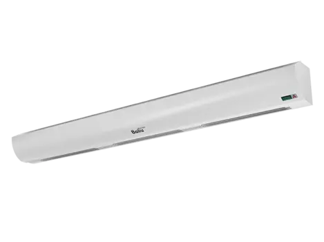 Тепловая завеса электрическая горизонтальная до 2.5м 9кВт, до 1050 м³/час, электронное управление, 380/400 В, Пульт ДУ, белый, IP20, Ballu S2 Silence gate BHC-L15-S09 BRC-E