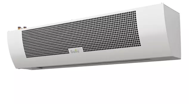 Тепловая завеса водяная горизонтальная/вертикальная до 3.5 м 100 Вт, до 1400 м/час, электронное управление, 220/230 В, Пульт ДУ, белый, IP21, Ballu Medium PS-MW BHC-M10W12-PS