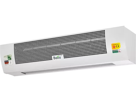 Тепловая завеса водяная горизонтальная/вертикальная до 3 м 100 Вт, до 1100 м/час, электронное управление, 220/230 В, Пульт ДУ, белый, IP21, Ballu BHC-B10W10-PS (НС-1136126)