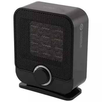 Тепловентилятор 1.5 кВт, 220В, 45 дБА, напольный, механическое управление, черный, Engy PTC-319 (007533)