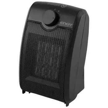 Тепловентилятор 1.5 кВт, 220В, 45 дБА, напольный, механическое управление, черный, Engy РТС-318 (007531)