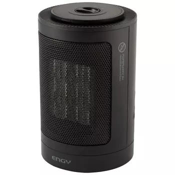 Тепловентилятор 1.5 кВт, 220В, 45 дБА, напольный, механическое управление, черный, Engy РТС-320 (007536)