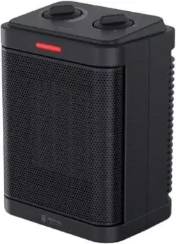 Тепловентилятор 1.5 кВт до 20 м, 220В, напольный, механическое управление, термостат, черный, Royal Clima Notte RFH-N1500DC-BL