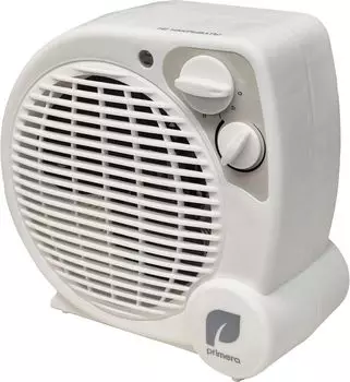 Тепловентилятор 2 кВт до 25 м, 220В, напольный, механическое управление, термостат, белый, Primera FHP-2012-FWT