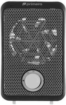 Тепловентилятор 600 Вт до 10 м, 220В, 35 дБА, напольный, механическое управление, белый/чёрный, Primera FHP-601-FWT