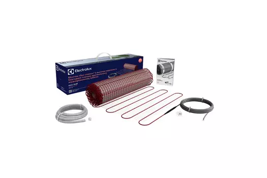 Теплый пол 1м нагревательный мат 50см x 2м двухжильный, 150Вт / 150 Вт/м, без термостата, Electrolux EEM 2-150-1 (НС-1105878 )