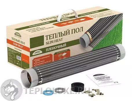 Теплый пол 4 м инфракрасная пленка 50 см x 8 м, 880 Вт / 220 Вт/м, без термостата, НАЦИОНАЛЬНЫЙ КОМФОРТ SLIM HEAT ПНК - 220