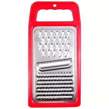 Терка Mallony GR-1106, крупная/мелкая, стружка/пластины, сторон: 1, серебристый/красный (965020)