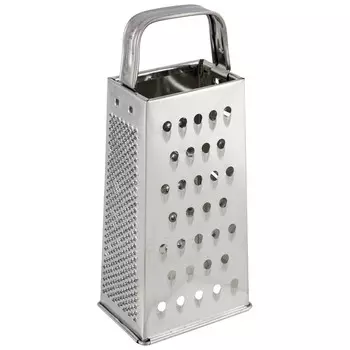 Терка Mallony KT1151-A, крупная/мелкая, пластины/стружка, сторон: 4, серебристый (004752)