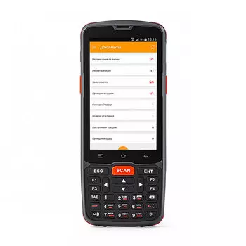 Терминал сбора данных (ТСД) Атол Smart.Slim Area Image, 1D/2D, 4x1.3 ГГц, 1Gb, 8Gb, Android 7.0, 4", 480x800, USB, Wi-Fi 802.11 a/b/g/n, BT, 4 А·ч/10 ч (52531)