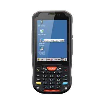 Терминал сбора данных (ТСД) Point Mobile PM60 лазерный, 1D, 1x1 ГГц, 512Mb, 1Gb, WEH 6.5, 3.5", 640x480, USB, Wi-Fi 802.11 a/b/g/n, BT, GSM, GPS, 4 А·ч (PM60G152356E0C)