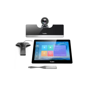 Терминал видеоконференцсвязи Yealink VC500-VCM-CTP-WP, 1920x1080, микрофон: внешний, черный/серебристый (VC500-VCM-CTP-WP)