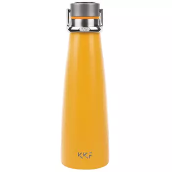 Термобутылка Kiss Kiss Fish SMART VACUUM BOTTLE, 470мл, корпус сталь/колба сталь, желтый (6939427200431)