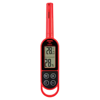 Термогигрометр AMO H605, черный/красный