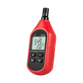 Термогигрометр RGK TH-20, черный/красный (776486)
