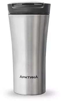 Термокружка АРКТИКА 410-500, 500мл, корпус сталь/колба сталь, серебристый (410-500P/SIL)