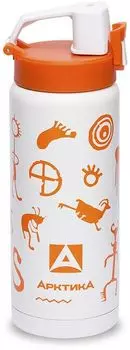 Термокружка АРКТИКА 702-500, 500 мл, корпус сталь/колба сталь, белый/рисунок (702-500W/WHI)