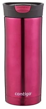 Термокружка Contigo Huron, 470мл, корпус сталь/колба сталь, малиновый